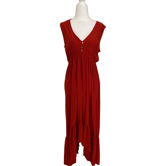 Emma & Michelle Orange Summer Dress. Size: Small - Picture 4 of 4